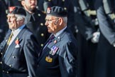 Regimental Association of The Rifles and The Royal Gloucestershire (Group A6, 33 members) during the Royal British Legion March Past on Remembrance Sunday at the Cenotaph, Whitehall, Westminster, London, 11 November 2018, 11:56.