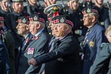 KOSB -The Kings Own Scottish Borderers Association (Group A9, 75 members) during the Royal British Legion March Past on Remembrance Sunday at the Cenotaph, Whitehall, Westminster, London, 11 November 2018, 11:57.