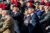 The Black Watch Association - London Branch (Group A10, 72 members) during the Royal British Legion March Past on Remembrance Sunday at the Cenotaph, Whitehall, Westminster, London, 11 November 2018, 11:57.