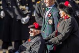 The Black Watch Association - London Branch (Group A10, 72 members) during the Royal British Legion March Past on Remembrance Sunday at the Cenotaph, Whitehall, Westminster, London, 11 November 2018, 11:57.