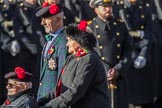 The Black Watch Association - London Branch (Group A10, 72 members) during the Royal British Legion March Past on Remembrance Sunday at the Cenotaph, Whitehall, Westminster, London, 11 November 2018, 11:57.