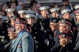 The Gordon Highlanders London Association (Group A12, 37 members) during the Royal British Legion March Past on Remembrance Sunday at the Cenotaph, Whitehall, Westminster, London, 11 November 2018, 11:58.