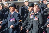 Yorkshire Regiment Association (Group A23, 51 members) during the Royal British Legion March Past on Remembrance Sunday at the Cenotaph, Whitehall, Westminster, London, 11 November 2018, 11:59.