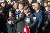 Yorkshire Regiment Association (Group A23, 51 members) during the Royal British Legion March Past on Remembrance Sunday at the Cenotaph, Whitehall, Westminster, London, 11 November 2018, 11:59.