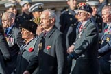 Yorkshire Regiment Association (Group A23, 51 members) during the Royal British Legion March Past on Remembrance Sunday at the Cenotaph, Whitehall, Westminster, London, 11 November 2018, 12:00.