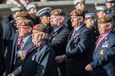 Yorkshire Regiment Association (Group A23, 51 members) during the Royal British Legion March Past on Remembrance Sunday at the Cenotaph, Whitehall, Westminster, London, 11 November 2018, 12:00.