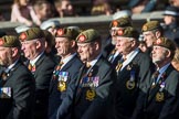 The King's Own Royal Border Regiment (Group A24, 80 members) during the Royal British Legion March Past on Remembrance Sunday at the Cenotaph, Whitehall, Westminster, London, 11 November 2018, 12:00.