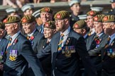 The King's Own Royal Border Regiment (Group A24, 80 members) during the Royal British Legion March Past on Remembrance Sunday at the Cenotaph, Whitehall, Westminster, London, 11 November 2018, 12:00.