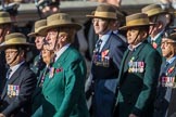 Gurkha Brigade Association (Group A25, 80 members) during the Royal British Legion March Past on Remembrance Sunday at the Cenotaph, Whitehall, Westminster, London, 11 November 2018, 12:00.