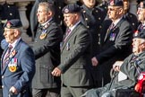 The Royal Hampshire Regimental Association (Group A27, 51 members) during the Royal British Legion March Past on Remembrance Sunday at the Cenotaph, Whitehall, Westminster, London, 11 November 2018, 12:01.