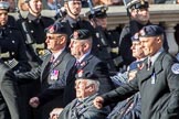 The Royal Hampshire Regimental Association (Group A27, 51 members) during the Royal British Legion March Past on Remembrance Sunday at the Cenotaph, Whitehall, Westminster, London, 11 November 2018, 12:01.
