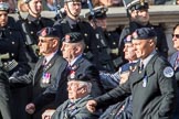 The Royal Hampshire Regimental Association (Group A27, 51 members) during the Royal British Legion March Past on Remembrance Sunday at the Cenotaph, Whitehall, Westminster, London, 11 November 2018, 12:01.