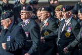 The Royal Hampshire Regimental Association (Group A27, 51 members) during the Royal British Legion March Past on Remembrance Sunday at the Cenotaph, Whitehall, Westminster, London, 11 November 2018, 12:01.