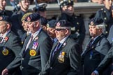 The Royal Hampshire Regimental Association (Group A27, 51 members) during the Royal British Legion March Past on Remembrance Sunday at the Cenotaph, Whitehall, Westminster, London, 11 November 2018, 12:01.