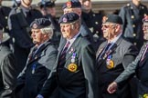 The Royal Hampshire Regimental Association (Group A27, 51 members) during the Royal British Legion March Past on Remembrance Sunday at the Cenotaph, Whitehall, Westminster, London, 11 November 2018, 12:01.