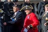 The Royal Hampshire Regimental Association (Group A27, 51 members) during the Royal British Legion March Past on Remembrance Sunday at the Cenotaph, Whitehall, Westminster, London, 11 November 2018, 12:01.
