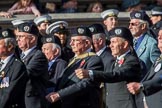 London Scottish Regimental Association (Group A31, 30 members) during the Royal British Legion March Past on Remembrance Sunday at the Cenotaph, Whitehall, Westminster, London, 11 November 2018, 12:01.