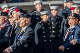 Fusiliers Association  Lancashire (Group A35, 34 members) during the Royal British Legion March Past on Remembrance Sunday at the Cenotaph, Whitehall, Westminster, London, 11 November 2018, 12:02.