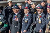 Combined Irish Regiments Association (Group A36, 34 members) during the Royal British Legion March Past on Remembrance Sunday at the Cenotaph, Whitehall, Westminster, London, 11 November 2018, 12:02.
