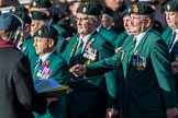 The Regimental Association of The Ulster Defence Regiment (Group A38, 83 members) during the Royal British Legion March Past on Remembrance Sunday at the Cenotaph, Whitehall, Westminster, London, 11 November 2018, 12:03.