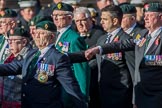 The Regimental Association of The Ulster Defence Regiment (Group A38, 83 members) during the Royal British Legion March Past on Remembrance Sunday at the Cenotaph, Whitehall, Westminster, London, 11 November 2018, 12:03.