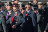 The Regimental Association of The Ulster Defence Regiment (Group A38, 83 members) during the Royal British Legion March Past on Remembrance Sunday at the Cenotaph, Whitehall, Westminster, London, 11 November 2018, 12:03.