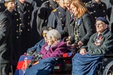 Blind Veterans UK (Group AA7, 215 members) during the Royal British Legion March Past on Remembrance Sunday at the Cenotaph, Whitehall, Westminster, London, 11 November 2018, 12:05.