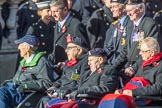 Blind Veterans UK (Group AA7, 215 members) during the Royal British Legion March Past on Remembrance Sunday at the Cenotaph, Whitehall, Westminster, London, 11 November 2018, 12:05.