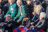Blind Veterans UK (Group AA7, 215 members) during the Royal British Legion March Past on Remembrance Sunday at the Cenotaph, Whitehall, Westminster, London, 11 November 2018, 12:05.