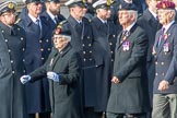 Royal Army Ordnance Corps Association (Group B1, 33 members) during the Royal British Legion March Past on Remembrance Sunday at the Cenotaph, Whitehall, Westminster, London, 11 November 2018, 12:05.