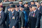 Royal Army Ordnance Corps Association (Group B1, 33 members) during the Royal British Legion March Past on Remembrance Sunday at the Cenotaph, Whitehall, Westminster, London, 11 November 2018, 12:05.