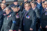 Royal Army Ordnance Corps Association (Group B1, 33 members) during the Royal British Legion March Past on Remembrance Sunday at the Cenotaph, Whitehall, Westminster, London, 11 November 2018, 12:05.