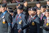 Royal Engineers Association (Group B4, 25 members) during the Royal British Legion March Past on Remembrance Sunday at the Cenotaph, Whitehall, Westminster, London, 11 November 2018, 12:06.