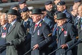 Royal Signals Association (Group B6, 49 members) during the Royal British Legion March Past on Remembrance Sunday at the Cenotaph, Whitehall, Westminster, London, 11 November 2018, 12:06.