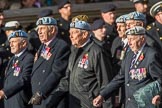 656 Squadron Association (Group B8, 24 members) during the Royal British Legion March Past on Remembrance Sunday at the Cenotaph, Whitehall, Westminster, London, 11 November 2018, 12:07.