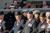 The Royal Lancers (Group B22, 24 members) during the Royal British Legion March Past on Remembrance Sunday at the Cenotaph, Whitehall, Westminster, London, 11 November 2018, 12:10.