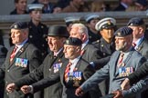 The Royal Lancers (Group B22, 24 members) during the Royal British Legion March Past on Remembrance Sunday at the Cenotaph, Whitehall, Westminster, London, 11 November 2018, 12:10.