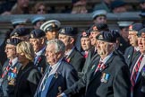 The 16th/5th Queen's Royal Lancers OCA (Group B23, 39 members) during the Royal British Legion March Past on Remembrance Sunday at the Cenotaph, Whitehall, Westminster, London, 11 November 2018, 12:11.