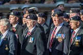 The 16th/5th Queen's Royal Lancers OCA (Group B23, 39 members) during the Royal British Legion March Past on Remembrance Sunday at the Cenotaph, Whitehall, Westminster, London, 11 November 2018, 12:11.