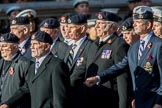 17th/21st Lancers (Death or Glory Boys) Veterans Association (Group B24, 35 members) during the Royal British Legion March Past on Remembrance Sunday at the Cenotaph, Whitehall, Westminster, London, 11 November 2018, 12:11.