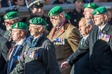 Intelligence Corps Association (Group B29, 35 members) during the Royal British Legion March Past on Remembrance Sunday at the Cenotaph, Whitehall, Westminster, London, 11 November 2018, 12:12.