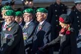 Intelligence Corps Association (Group B29, 35 members) during the Royal British Legion March Past on Remembrance Sunday at the Cenotaph, Whitehall, Westminster, London, 11 November 2018, 12:12.