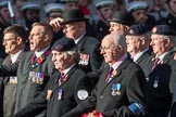 The Household Cavalry Associations (Group B32, 24 members) during the Royal British Legion March Past on Remembrance Sunday at the Cenotaph, Whitehall, Westminster, London, 11 November 2018, 12:12.