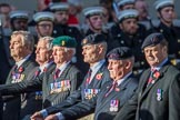 The Household Cavalry Associations (Group B32, 24 members) during the Royal British Legion March Past on Remembrance Sunday at the Cenotaph, Whitehall, Westminster, London, 11 November 2018, 12:12.