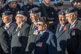 3rd Regiment Royal Horse Artillery Past and Present(Group B33, 70 members) during the Royal British Legion March Past on Remembrance Sunday at the Cenotaph, Whitehall, Westminster, London, 11 November 2018, 12:12.