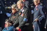 The Reconnaissance Corps Association (Group B37, 4 members) during the Royal British Legion March Past on Remembrance Sunday at the Cenotaph, Whitehall, Westminster, London, 11 November 2018, 12:13.