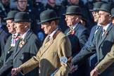 The Queen's Royal Hussars Regimental Association (Group B39, 19 members) during the Royal British Legion March Past on Remembrance Sunday at the Cenotaph, Whitehall, Westminster, London, 11 November 2018, 12:13.