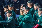 WRAC Association (Group B40, 95 members) during the Royal British Legion March Past on Remembrance Sunday at the Cenotaph, Whitehall, Westminster, London, 11 November 2018, 12:13.