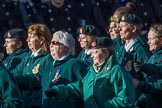 WRAC Association (Group B40, 95 members) during the Royal British Legion March Past on Remembrance Sunday at the Cenotaph, Whitehall, Westminster, London, 11 November 2018, 12:13.