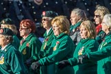 WRAC Association (Group B40, 95 members) during the Royal British Legion March Past on Remembrance Sunday at the Cenotaph, Whitehall, Westminster, London, 11 November 2018, 12:13.